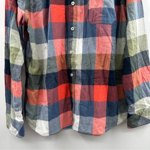 Chubbies The iPlaid Flannel Multicolor‎ Long Sleeve Button Down Shirt Sz L - Picture 5 of 12